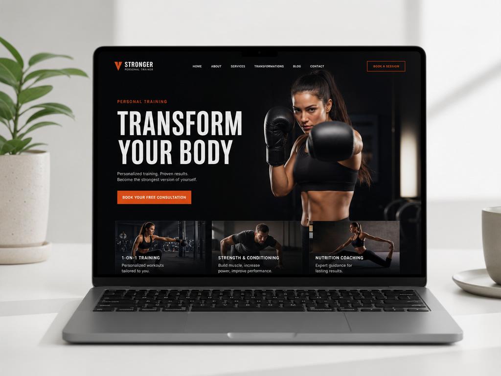 Preview do projeto Personal Trainer